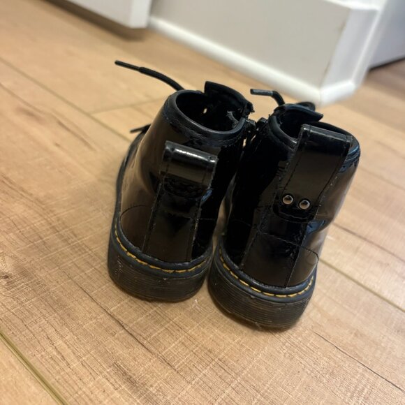 Piper Finn - Jet Black Toddler Combat Boot - Size 7 - Picture 3 of 4